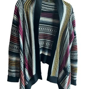 Bcbg Maxazria Cardigan Lambswool Cashmere Pockets Slouchy Oversized Sweater Sm